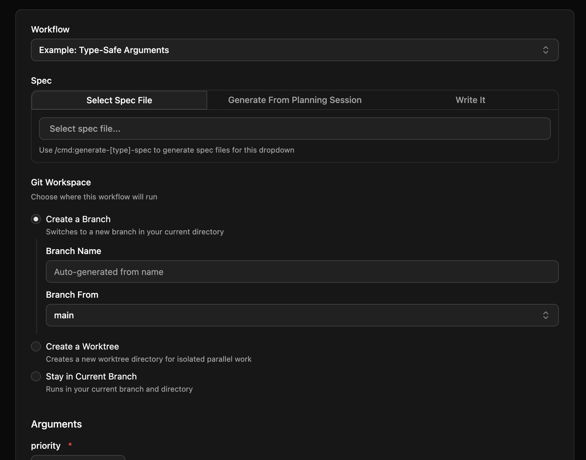 Workflow Builder Interface